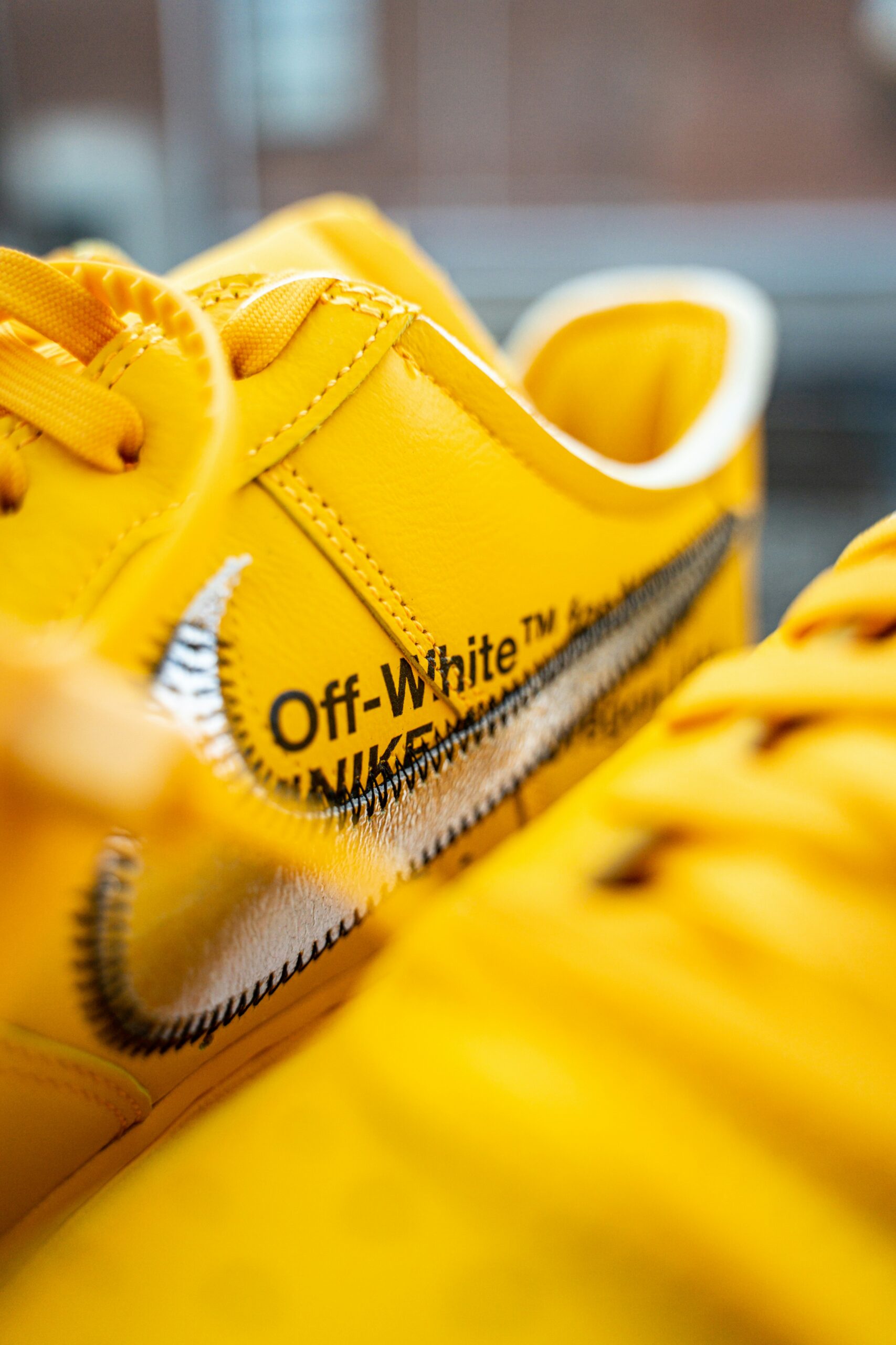 yellow and white nike air max